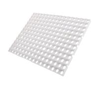 BUGUUYO Non-slip Plastic Cage Floor Mat round Holes for Small Animals Such as Guinea Pig and Ferret, Easy Installation Bunny Foot Mat Suitable for Indoor and Outdoor Use, White Pp
