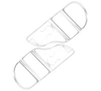 BUGUUYO Nonslip Transparent PVC Nose Pads for Glasses Soft Push-in Antislip Replacement Comfortable Eyeglass Accessories for Spectacle Bridge and Portable Eyewear Supplies