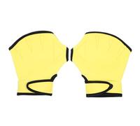 BUGUUYO Nylon Swim Webbed Gloves with Wrist Strap for Adults Diving Auxiliary Gloves for Pool and Open Water Wear-resistant Hand Covers for Swimming and Snorkeling Protection