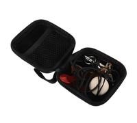 BUGUUYO Official Bocce Ball Set with Wooden Target Ball and Measuring Rope Magnetic Pick-up Tool Complete Petanque Accessory for Backyard Lawn Beach Outdoor Family Games