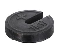 BUGUUYO Orthopedic Traction Iron Scale Weight 1Kg with Hook, Slotted Balance Weight for Traditional and Industrial Scales, Classic Metal Counterweight for Medical Traction Equipment