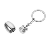 BUGUUYO Pet Ash Container Keychain Mini Urn Pendant Durable Metal Cremation Keepsake for Pets Portable Ash Holder Memorial Ornament for Dog Cat Owners
