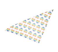 BUGUUYO Pet Bandana for Cats and Dogs Rainbow Pattern Scarf for Pets for Parties and Celebrations Breathable Material Fun Accessory