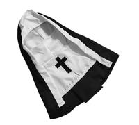 BUGUUYO Pet Cat Dog Nun Costume Cute Funny Outfit for Halloween Christmas and Cosplay Parties Soft Breathable Material for Dogs and Cats