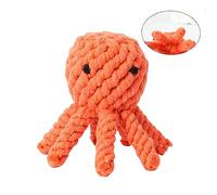 BUGUUYO PET Cotton Rope Octopus Chew Toy for Puppies and Cats Teeth Cleaning and Grinding Toy Reduces Destructive Behaviour
