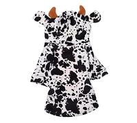 BUGUUYO Pet Dress Cool Vest for Dogs Cow Modeling Unforgettable Photo Prop Craftsmanship