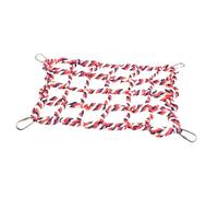 BUGUUYO Pet Hamster Climbing Net Hanging Chewing Toy for Animals for Birds and Rodents Encourages Play and Exploration Enriching Habitat Accessory
