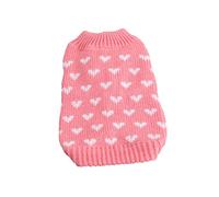 BUGUUYO Pet Sweater Dog Knitting Sweater Winter Clothing Pet Size Heart Design