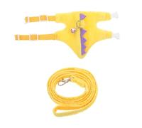 BUGUUYO Pig Harness and Leash Small Pet Leash Set Adjustable Length Dinosaur Style Vest for Comfortable Outdoor Activities