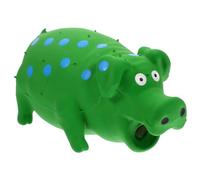 BUGUUYO Pig-shaped Squeaky Dog Chew Toy Teething Toy for Dogs Fun Interactive Plaything to Promote Health and Prevent Destructive Chewing