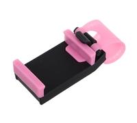 BUGUUYO Pink Adjustable Steering Wheel Phone Holder with Rotation Anti-slip Mobile Rack for Cars Stable Cradle Compatible with Various Smartphones