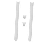 BUGUUYO Plastic Drawer Slides Heavy Duty Furniture Drawer Runners with Smooth Glide White Plastic Rails for Dressers Cabinets Closets and Desks Replacement Accessories