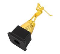 BUGUUYO Plastic Snooker Trophy Cup 3D Pool Player Statue Gold Billiard Award for Tournament Rewards and Pool Party Decorations