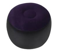 BUGUUYO Portable Inflatable Footrest Cushion for Camping and Hiking Round Footstool Pad with Quick Inflate Outdoor Seat for Travel Picnics and Festivals Navy Blue