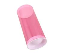 BUGUUYO Portable Pink Badminton Shuttlecock Storage Tube Container with Lid, Lightweight Plastic Shuttlecocks Holder for Gym, Home, and Outdoor Use, 3pcs