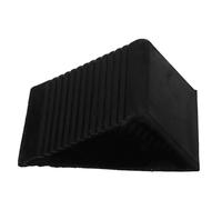 BUGUUYO Portable Tire Triangle Pad Rubber Stop Control Non-slip Wheel Chock for Cars and Trucks with Built-in Handle Heavy-duty Vehicle Parking Safety Block