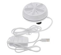 BUGUUYO Portable Washer Laundry Cleaner Tool Travel Washer White Abs Quick Wash Mode Saves Time USB Plug English Packaging for Apartment and Travel