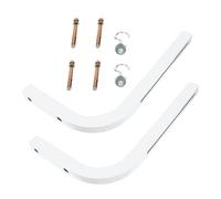 BUGUUYO Projector Screen Wall Mount Bracket with Hooks 2pcs, L-shaped Electric Projection Screen Hanging Bracket, Self-locking Wall Mount for Easy Installation and Secure Support
