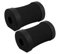 BUGUUYO Push-Up Elbow Pads and Wrist Guards for Fitness - Non-Slip 3D Cushioned Exercise Mat Pair - Anti-Skid Yoga and Core Exercise Pads for Men and Women, Black