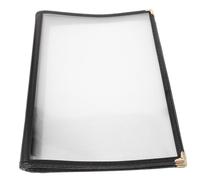 BUGUUYO PVC Transparent Menu Book Folder Page Restaurant Supply Menu Holder with Clear Covers for Bar Home and Restaurant Use