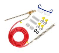 BUGUUYO Quick-Connect Industrial Sandblasting Gun Kit for Rust Paint Removal High-Pressure Sandblaster Accessories with Hose and Protective Goggles