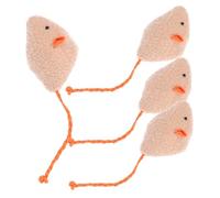 BUGUUYO Realistic Simulation Plush Mouse Toy Interactive Cat Chew Toy 4 Pieces Set