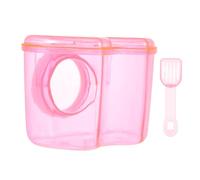 BUGUUYO Red Acrylic Hamster Sand Bath Pet Shower Bathroom Hamster Sand Bath Container for Chinchilla