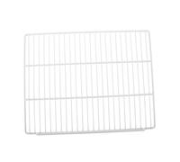 BUGUUYO Refrigerator Wire Shelf Divider with Single Side Guard Rail, Metal Freezer Organizer Board 45x38cm, Fridge Shelf Partition Grid for Home Kitchen and Supermarket Storage