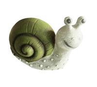 BUGUUYO Resin Solar Luminous Snail Ornament Outdoor Garden Park Decor Creative Solar-powered Resin Snail Figurine for Pool Lighting