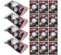 BUGUUYO Retro Disco Party Gift Bags Foldable Tote Bags 50pcs with Pearlescent Coating and Proper Capacity Simple Colour Design Handheld Wrapping Pouches for Shopping and Holiday Presents