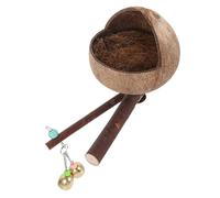 BUGUUYO Round Coconut Shell Bird Nest Hanging Bird House for Parrots Sleeping Bed Nesting Place Easy to Carry Versatile Use for Budgies Canaries and More