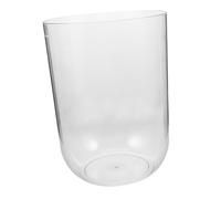 BUGUUYO Round Turtle Fish Tank for Beginners Cylindrical Plastic Aquarium with Large Capacity Easy Maintenance Desktop Terrarium Versatile Mini Table Betta Fish Bowl for Office Decor