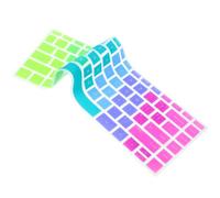 BUGUUYO Silicone Laptop Keyboard Protector Rainbow Pattern Compatible with Hp Pavilion Dustproof Soft Keyboard Cover Comfortable Typing Feel Washable Easy to Apply