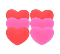 BUGUUYO Silicone Tennis Racket Vibration Dampeners Increasing Comfort and Consistency 6 Pcs Heart Shape Tennis Racquet Absorbers