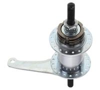 BUGUUYO Silver 36-Spoke Rear Hub Assembly Back Brake for Fixed Gear and Mountain Bikes, Bicycle Rear Brake Replacement Part Compatible Single Speed Cycling