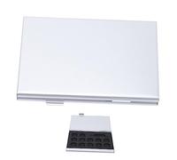 BUGUUYO Sim Cards Protective Case Memory Card Case Lightweight Aluminum Alloy Portable Storage Box for Travel