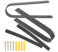BUGUUYO Ski and Snowboard Wall Rack Metal Hooks, Indoor Ski Storage Hanger for Skateboards and Snowboards, Black Compact Multi-Board Wall Mount Organizer
