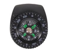 BUGUUYO Slip-On Wrist Compass - 1" Hard Shell Liquid Filled Mini Small Button Compass Bracelet for Hiking & Adventure | Wrist Watch Band Every Day Carry