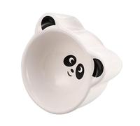 BUGUUYO Small Animals Pottery Cartoon Bowl Anti-tip Pet Food Feeding Basin for Hamsters Guinea Pigs Small Pets Non- Design Cute Panda Pattern