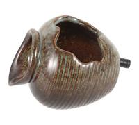 BUGUUYO Small Pond Fountain Ceramic Jar for Garden Tabletop with Flowing Water Circulating Filter Accessories