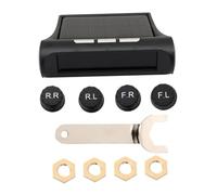 BUGUUYO Solar Powered Tire Pressure Monitoring System Wireless High-Definition Color Screen Real-Time Pressure Temperature Alerts for Four Wheels External Sensors Sturdy Abs Construction Random Style