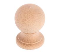 BUGUUYO Solid Hardwood Wood Craft Finials Vintage Roman Style Pillar Topper for Furniture Bed Posts Staircase Decoration Handcrafted Smooth Finish Home Ornament