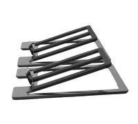 BUGUUYO Speaker Stand Desktop Speaker Stands for Computer 15 Degrees Tilt Metal and Sponge Black Anti-vibration Slip Resistant Gaming Desk