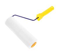 BUGUUYO Spiked Screed Flooring Roller with Teeth Height for Self-Leveling Compound Anti-lint Bubble Removal Ergonomic Handle Portable Cement Floor Brush Random Color
