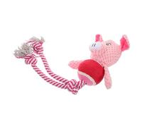 BUGUUYO Squeaky Plush Dog Interactive Chew Pig for Teething Pets Soft Material for Puppies and Kittens Engaging Playtime Reduces Boredom and Stress