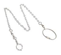 BUGUUYO Stainless Steel Bird Chain Foot Leash Parrot Training Harness Bird Leg Ring Leash