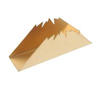 BUGUUYO Stainless Steel Triangular Napkin Holder for Dining Tables Stable and Paper Towel Organizer for Restaurants Cafes Picnic Use Easy Clean Metal Napkin Stand for Hotels and Coffee