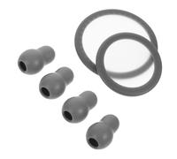 BUGUUYO Stethoscope Ear Tip and Diaphragm Cover Set Soft Membrane Pediatric Accessories Gourd Shaped Design for Comfortable Fit Compatible Replacement Parts for Nurses and Doctors Gray Kit