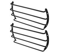 BUGUUYO Subwoofer Protecting Cover Speaker Grill Black Car Grille Iron 2pcs with Four-bar Design, Sturdy Guard against Water, Dust, and Impact for Suv and Pickup Vehicles