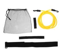 BUGUUYO Swimming Resistance Training Belt with Elastic Tether, Portable Swim Exercise Equipment for Swimming Lessons and Aquatic Fitness, Yellow 6X9X4Cm